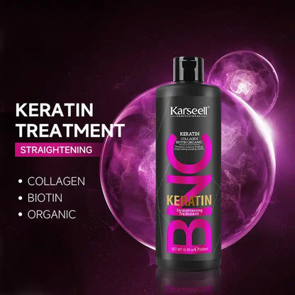 Karseell Brazilian Keratin Straightening Hair Treatment For Dry Damaged & All Hair Types - 500ml